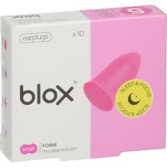 Blox Sleep & Focus Foam Earplugs TS Rosa 10 Unidades