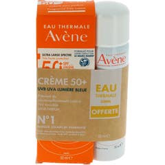 Avène Pack Creme Sem Perfume Rosto SPF50 + Água Termal 2x50 ml