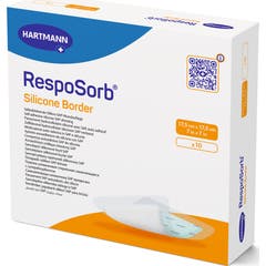 Hartmann RespoSorb Borda de Silicone 17,5 x 17,5 cm 10 unid.