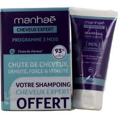 Manhaé Cheveux Expert Set Programa 3 Meses + Champô Anticaída