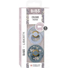 Bibs X Liberty Dusty Blue Mix Tamanho 1 Nro 11010104 2 Unidades