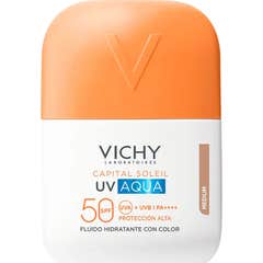 Vichy Capital Soleil Uv Aqua Fluido Hidratante Spf50 Médio 50 ml
