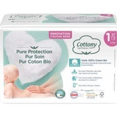 Fralda de Algodão para Bebé T1 2-5Kg 27Unts