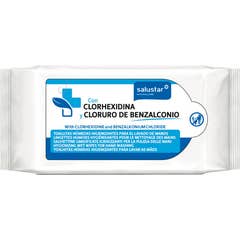 Salustar Clorhexidine Bezlaconium Pocket Wipes 10 peças