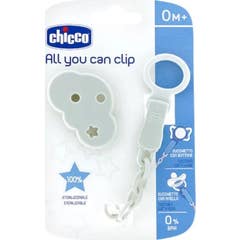 Chicco All You Can Clip Prendedor Clip Chupeta Bubble 1 Unidade