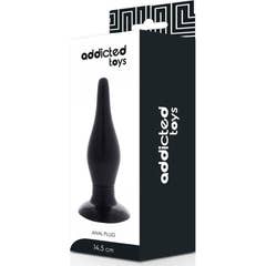 Plugue Anal de Brinquedos Viciado 14,5cm Preto 1pc