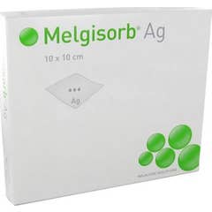 Melgisorb Ag Apósito 10x10cm 10uds