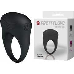 Anel de vibração Pretty Love Bertram preto 1pc