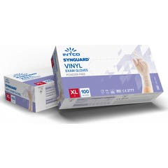 Intco Luvas Vinil Sem Pó Tamanho XL 100 Unidades