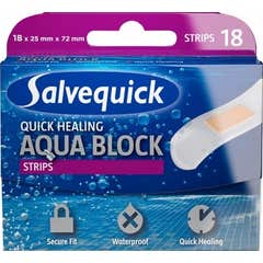Salvequick Apósitos Aqua Block 18uds