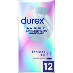 Durex® Invisível extra fino lubrificado extra 12pcs