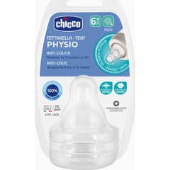 Mamilo Physio 6M+ Fl.Pap Sil. 2Ud