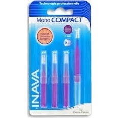 Inava Cepillo Mono Compacto Morado 6-4mm 4uds