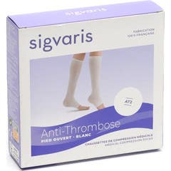 Sigvaris AT2 Calcetin PO Blancos N1 1 Par