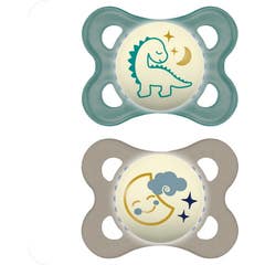 MAM Baby Chupeta Original Night Silicone Azul +0 M 2 unid.