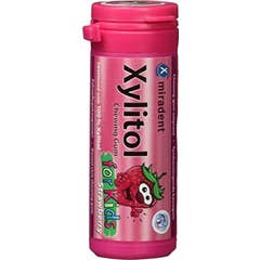 Gomas Miradent Xylitol Para Crianças Morango 30 Uds