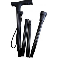 Orkyn Aluminium Folding Cane Black O2048