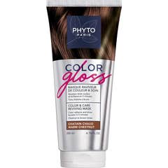 Phyto Máscara Revitalizante da Cor Castanho Quente 200 ml