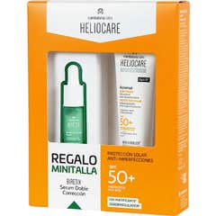 Heliocare Pack Acnimat Spf50+ + Biretix Soro