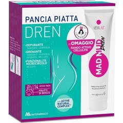 Montefarmaco Pack Vientre Plano Dren 14 Stick + Mad Mud Dren 100ml