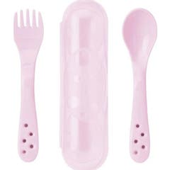 Saro Baby Set Talheres com Estojo Rosa 5210