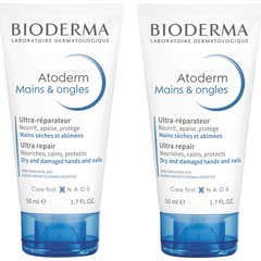 Bioderma Atoderm Crema de Manos y Uñas 2x50ml
