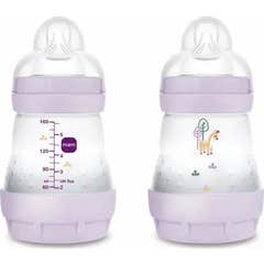 MAM Biberão Easy Start Anticólicas Rosa Mate 2x160 ml