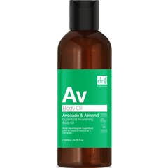 Dr. Botanicals Abacate &amp; Óleo Corporal Alimentador de Amêndoas 200ml