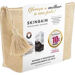 Skingain Set Pó 30 Saquetas + Bolsa de Cosméticos