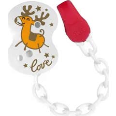 Chicco Clip Chupeta com Corrente Edição de Natal 1 Unidade