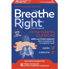 Breathe Right Tiras Nasais Extra Forte 8uds