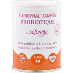 Tampão Probiótico Saforelle Florgynal Mini 14 buffers