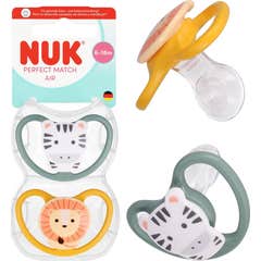 NUK Perfect Match Air Chupeta de Silicone 6-18 Meses 2 unid.