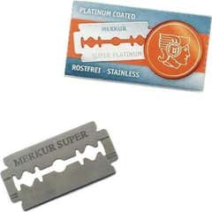 Merkur Super Platinum Razor Blades Stainless Steel 10 Unidades