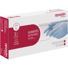 Aposan Guantes Nitrilo Talla L 50uds