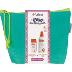 Farline Conjunto Fluido Facial Pediátrico SPF50+ 50 ml + Spray Pediátrico SPF50+ 200 ml + Nécessaire