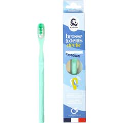 Lamazuna Escova de Dentes Medium Verde Água 1 un.
