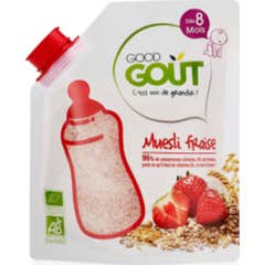 Good Got Crales Infantile Crales Muesli Strawberry Organic Muesli Ds 8 meses 200g