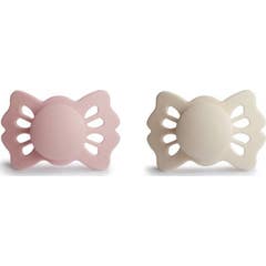 Frigg Lucky Silicone Pacifier Blush Cream 6-18M 2 Unidades