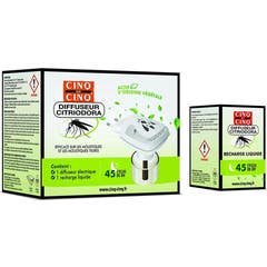 Cinq Sur Cinq Citriodora Difusor Anti-Mosquit 45 Ciclo 1 Unidade