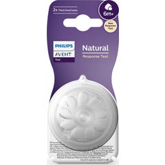 Philips Avent Tetina Natural Birth Response +6M T6 2 Unidades