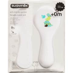 Pincel Suavinex ™ e pente infantil decorado