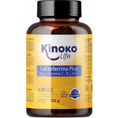 Kinoko Life Lactoferrina Plus com Vitamina C D y Zinc 120caps