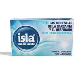 Isla Medic Acute Pastillas Blandas para Garganta Extra Fuerte Herbal 20 pastillas