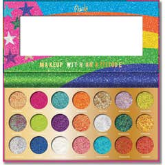 Rude Cosmetics United Shades Of Glitter Paleta de Sombras Pressed Glitter Pal 1 un.