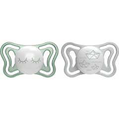 Chicco Chupete Physio Micro Luminosa Silicona 0-2m 2uds