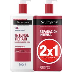 Neutrogena Intense Repair Cica Loção Corporal 2x750ml