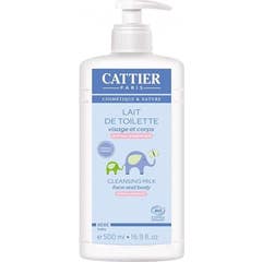 Leite de limpeza para bebês Cattier BIO 500ml