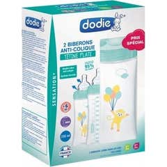 Garrafas Anti-Cólicas Dodie +6m Verde 2x330ml