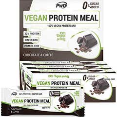 PWD Vegan Protein Meal 35g Chocolate &amp; Caixa de Café 12 peças